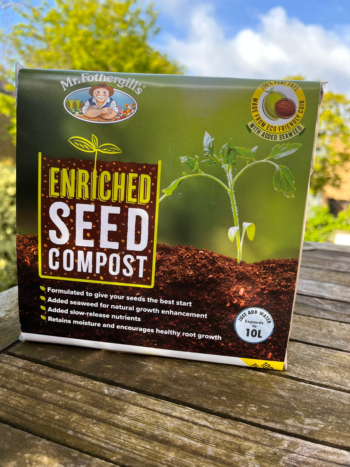 Mr Fothergill's 10L peat-free coir enriched seed compost